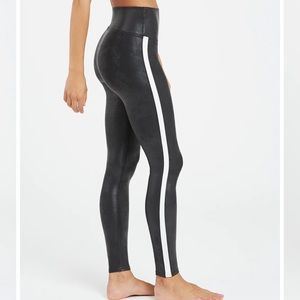 Size L SPANX leather leggings